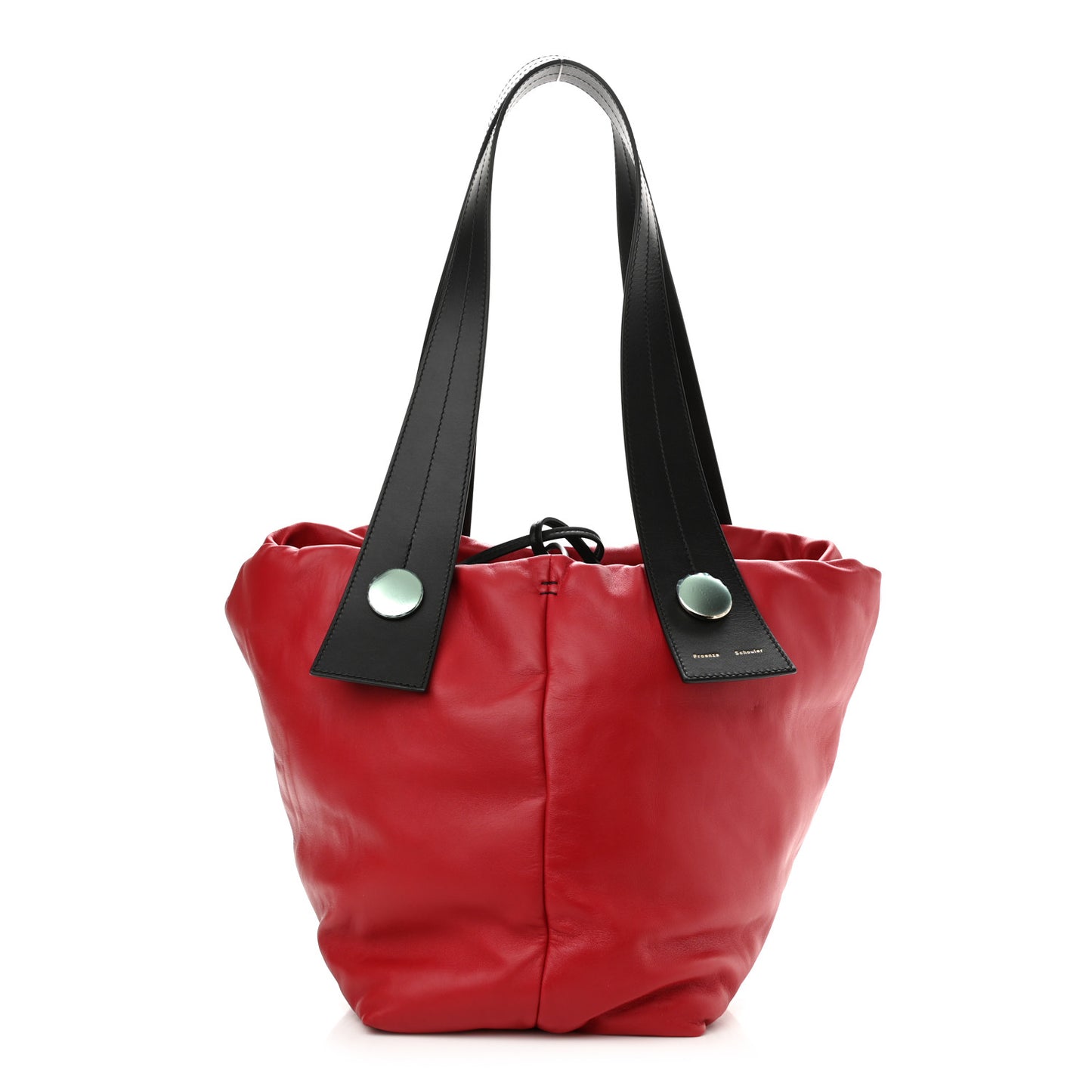 Lambskin Large Puffy Tobo Tote Red