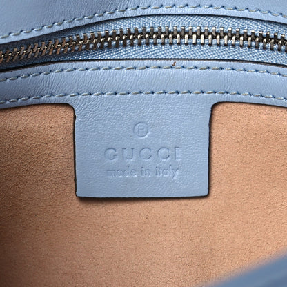 Gucci Calfskin Matelasse Small GG Marmont Shoulder Bag Porcelain Light Blue 6 of 11