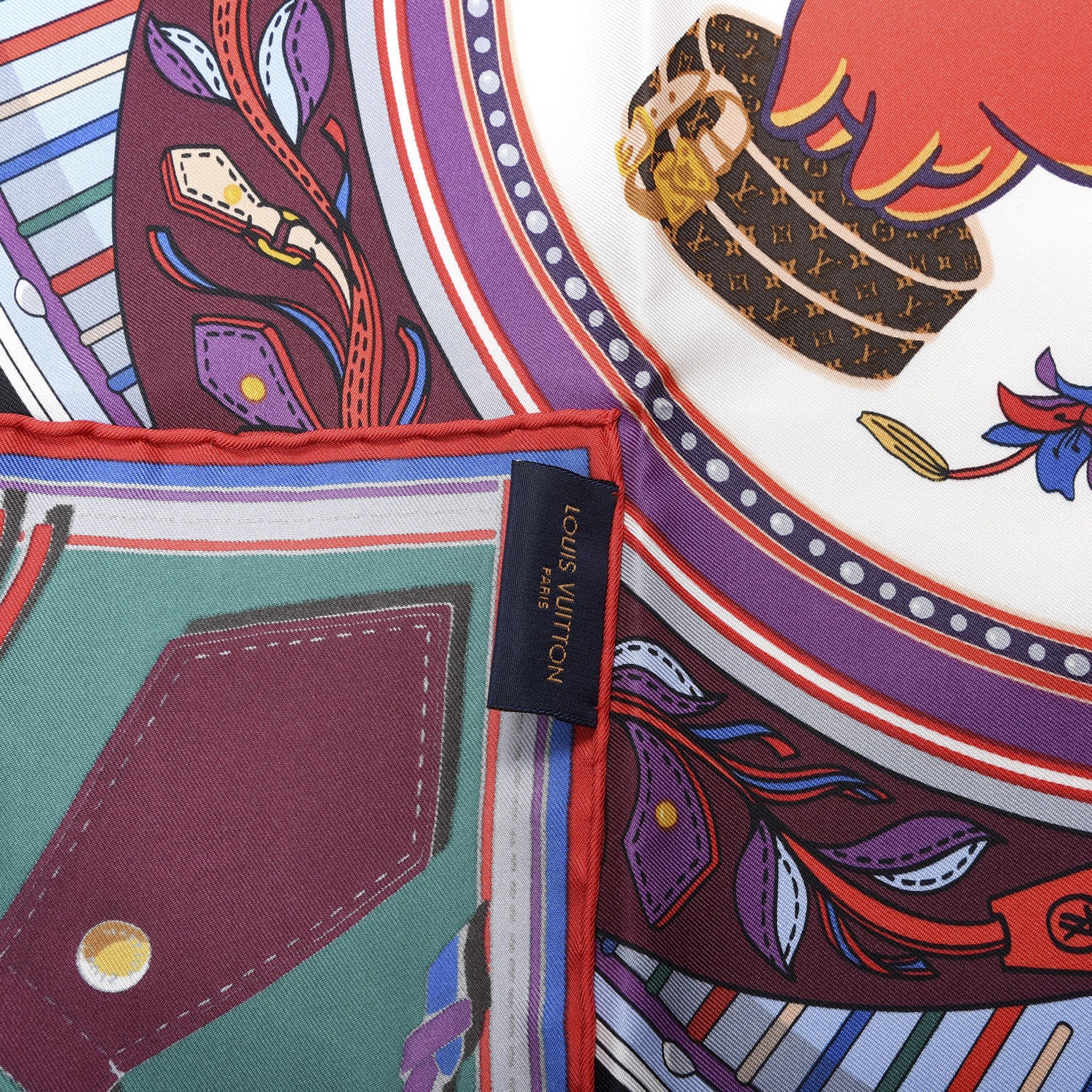 Louis Vuitton Silk Superstition LV Square Scarf 2 of 3