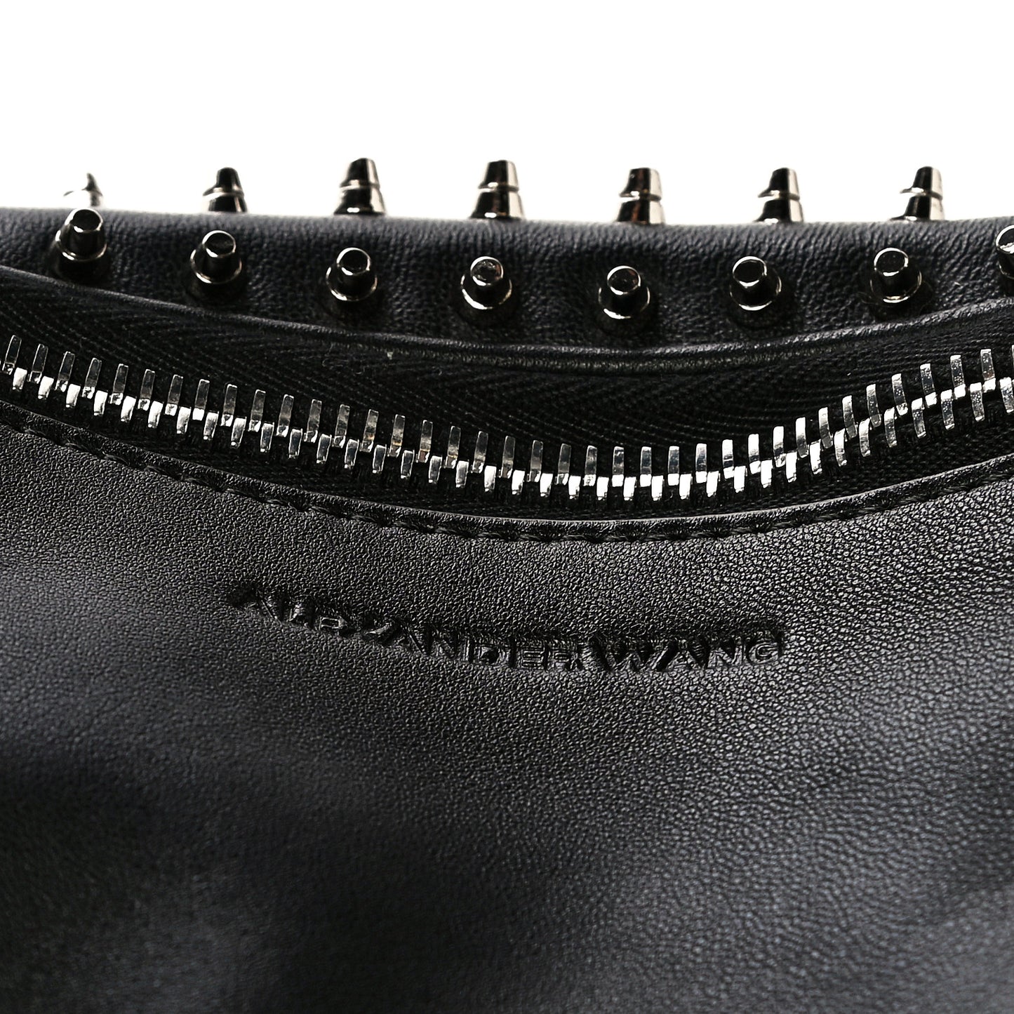 Lambskin Studded Mini Attica Belt Bag Black