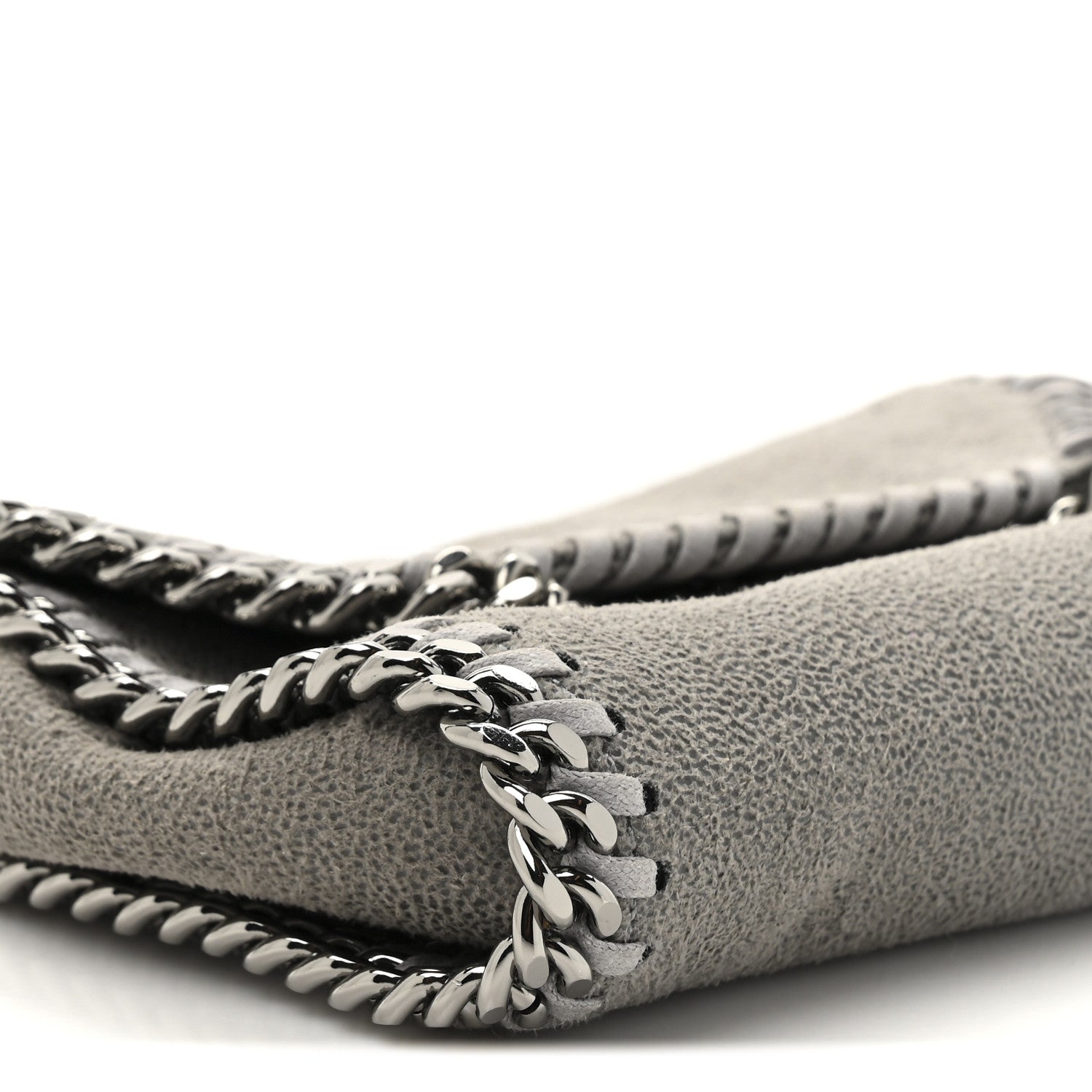 Stella McCartney Shaggy Deer Tiny Fold Over Falabella Tote Grey 9 of 9