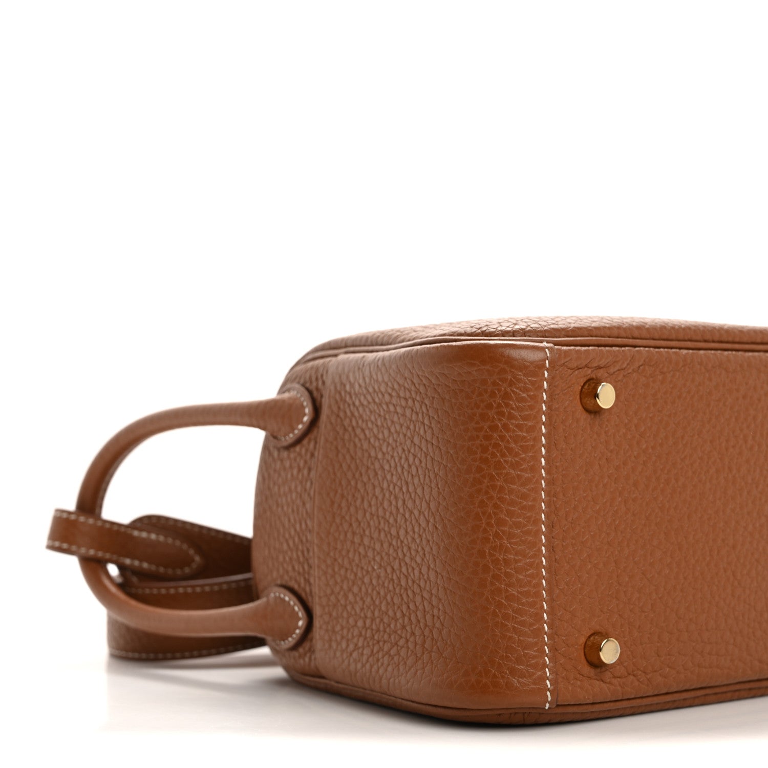 Hermes Taurillon Clemence Mini Lindy 20 Gold 9 of 12