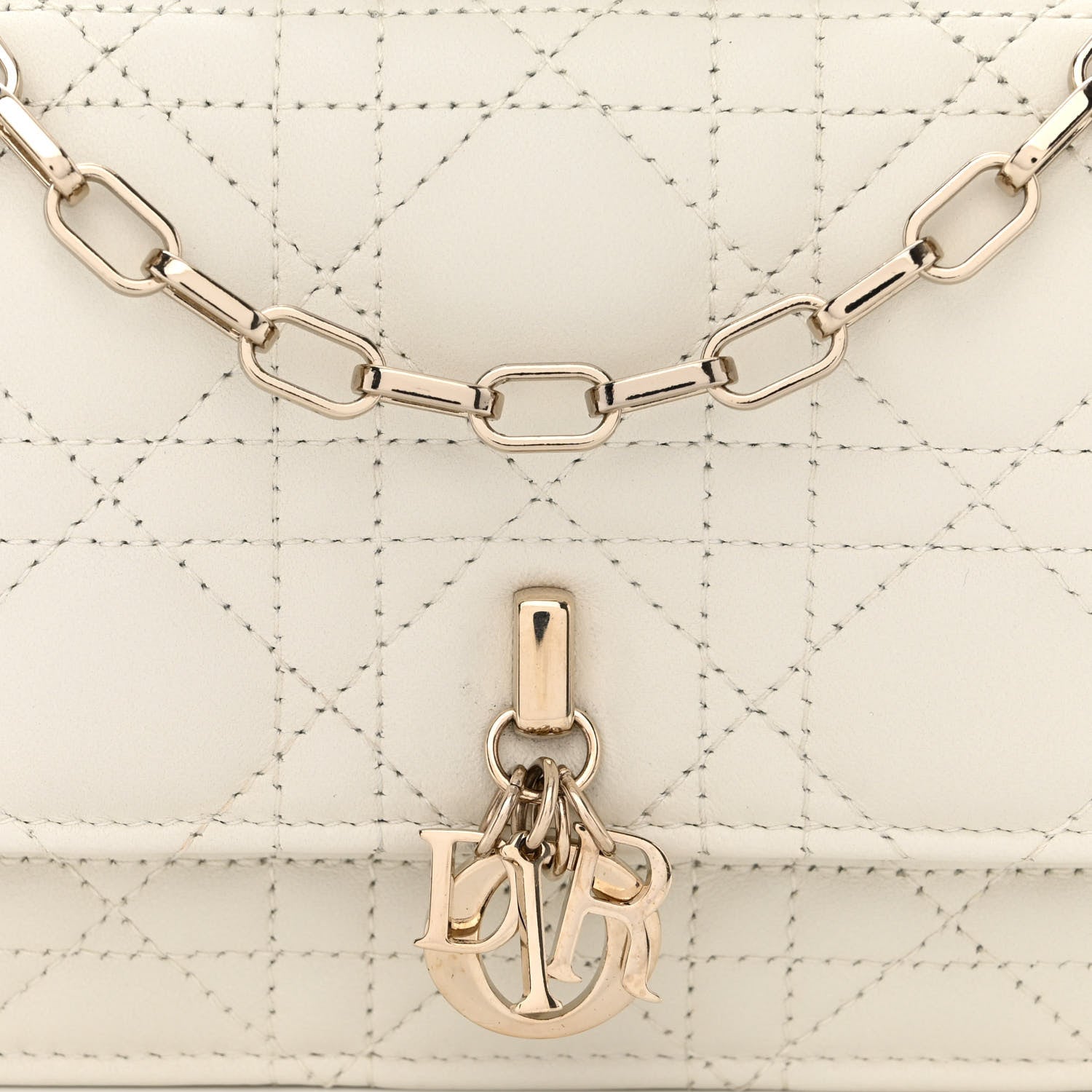 Christian Dior Lambskin Cannage Mini My Dior Bag Latte 9 of 12