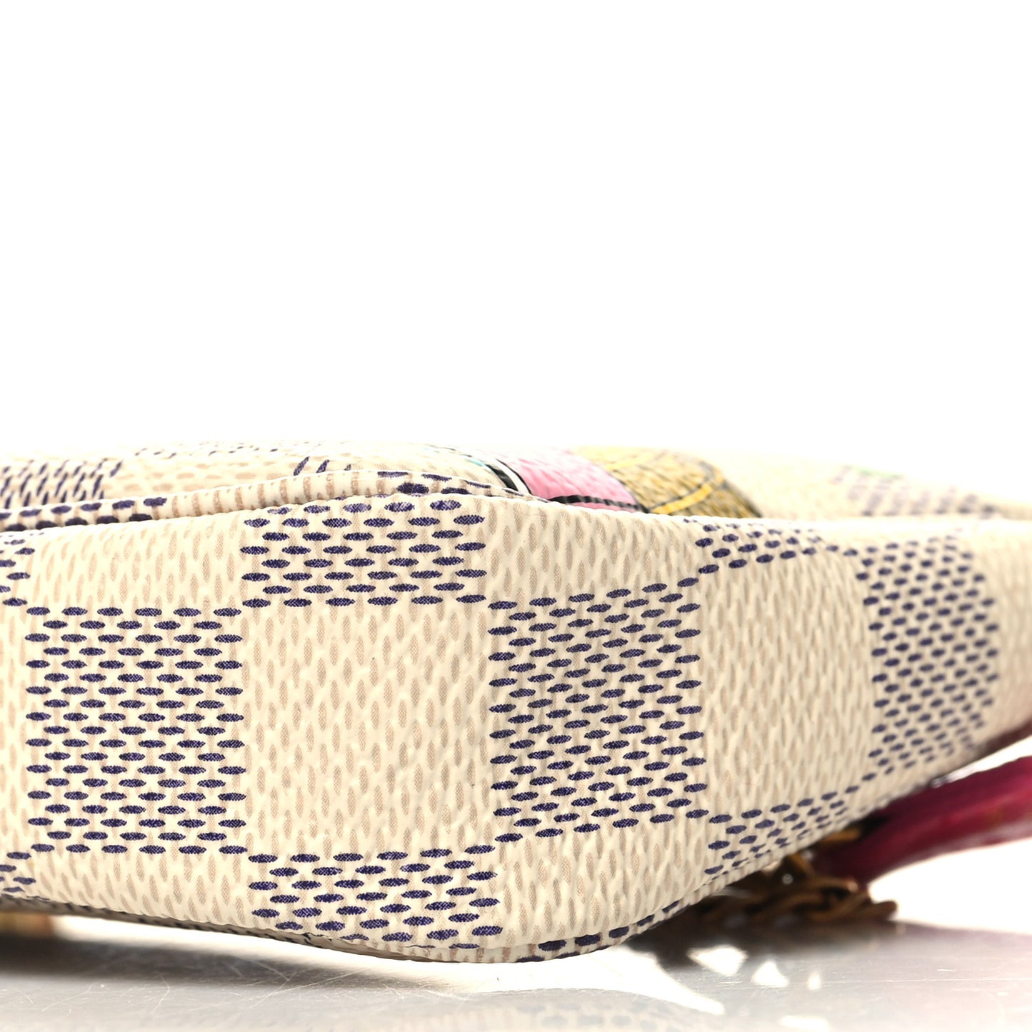 Damier Azur 2021 Christmas Animation Hollywood Mini Pochette Accessories Fuchsia