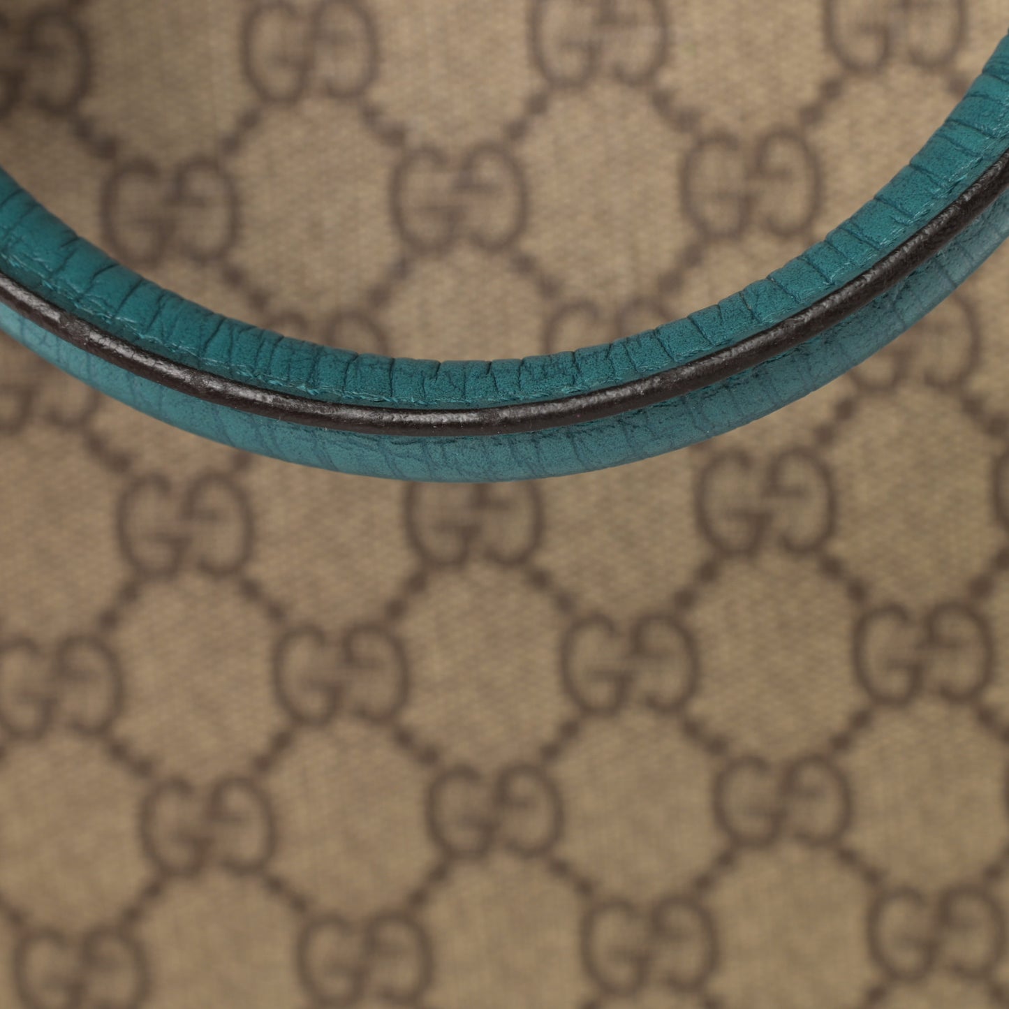 GG Plus Monogram Small Vertical Tote Turquoise