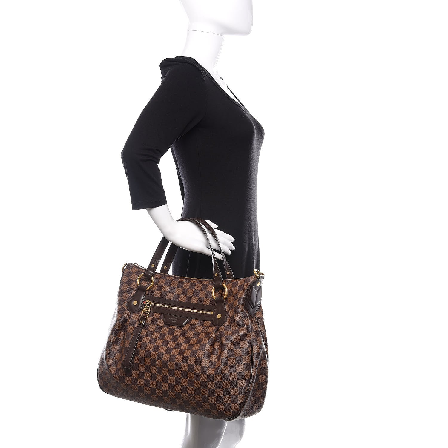 Louis Vuitton Damier Ebene Evora MM 3 of 10