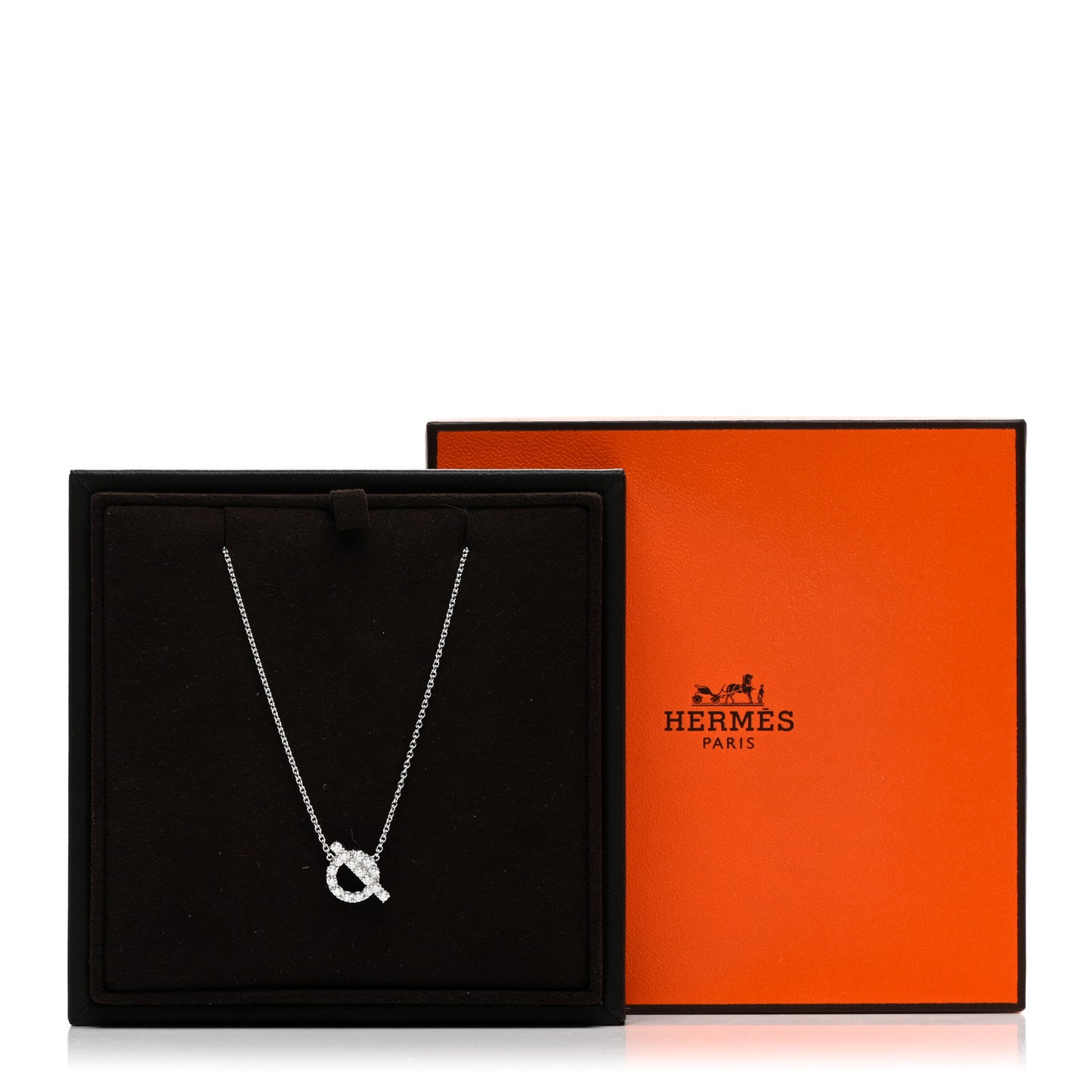 18K White Gold Diamond Finesse Pendant Necklace
