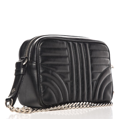 Prada Soft Calfskin Diagramme Crossbody Bag Black 4 of 11