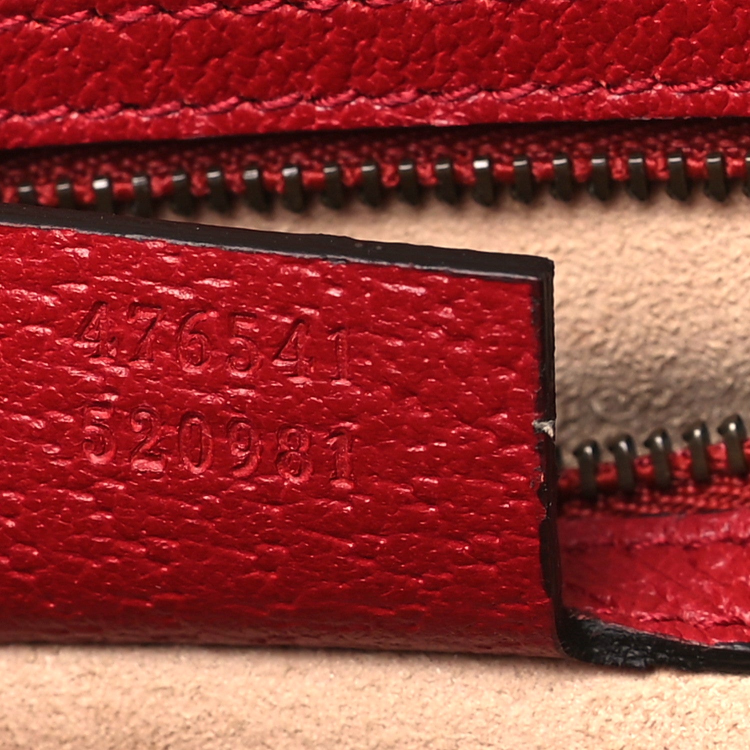 Gucci GG Supreme Monogram Small Queen Margaret Top Handle Bag Red 7 of 10