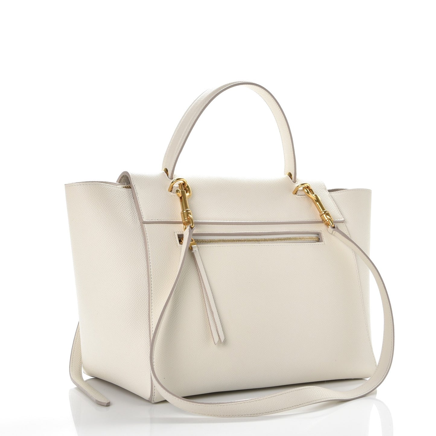 Grained Calfskin Mini Belt Bag White