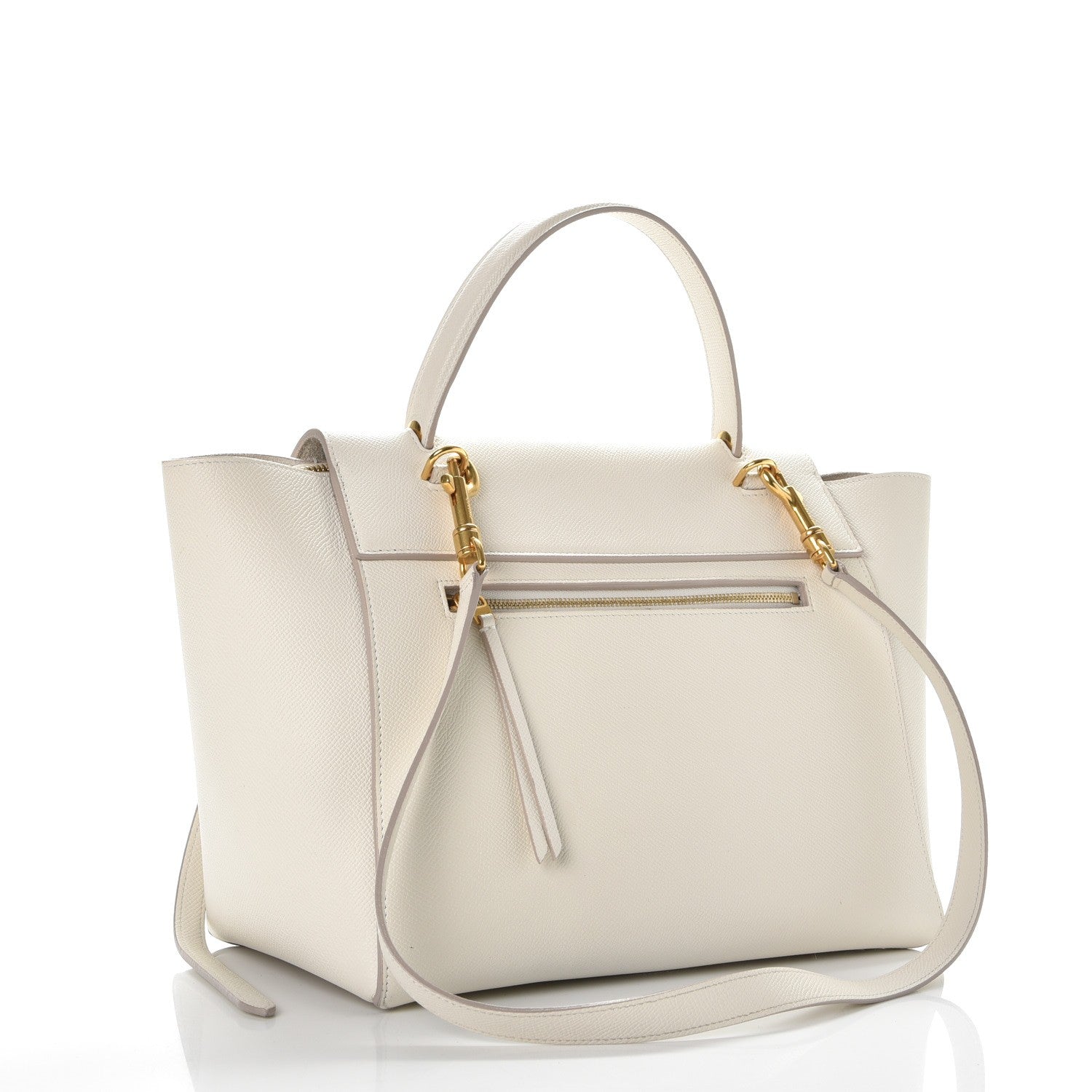 Celine Grained Calfskin Mini Belt Bag White 4 of 9