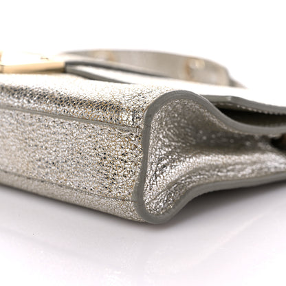 Jimmy Choo Metallic Calfskin Rebel Bag Silver 8 of 13