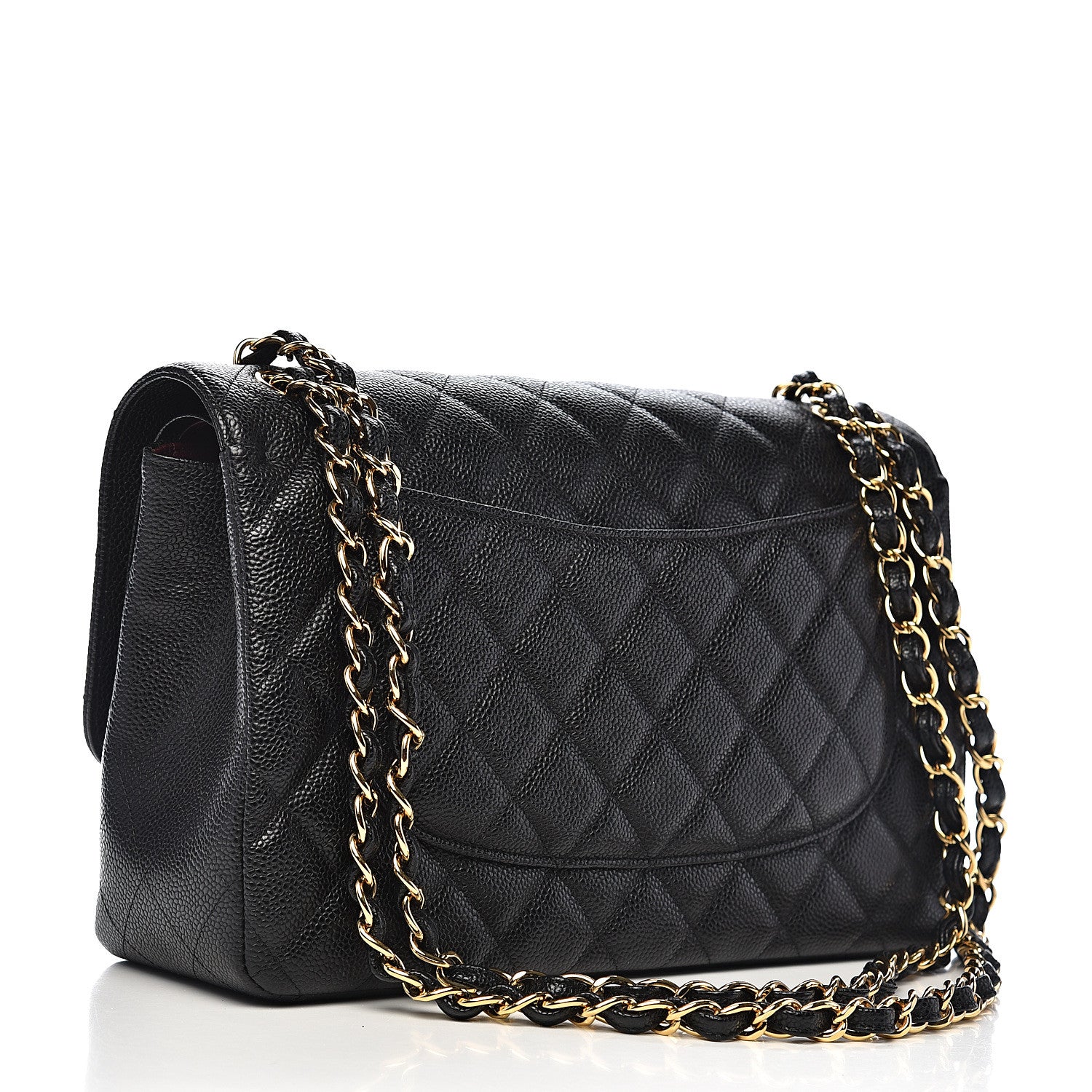Chanel Caviar Quilted Jumbo Double Flap Black 2 of 11