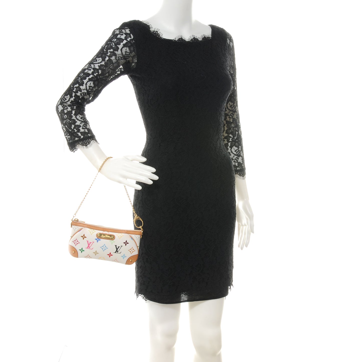 Monogram Milla Clutch MM White