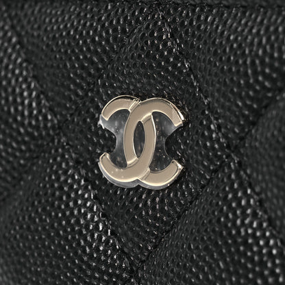 Chanel Caviar Quilted Medium Zip Around Wallet Black 11 of 13