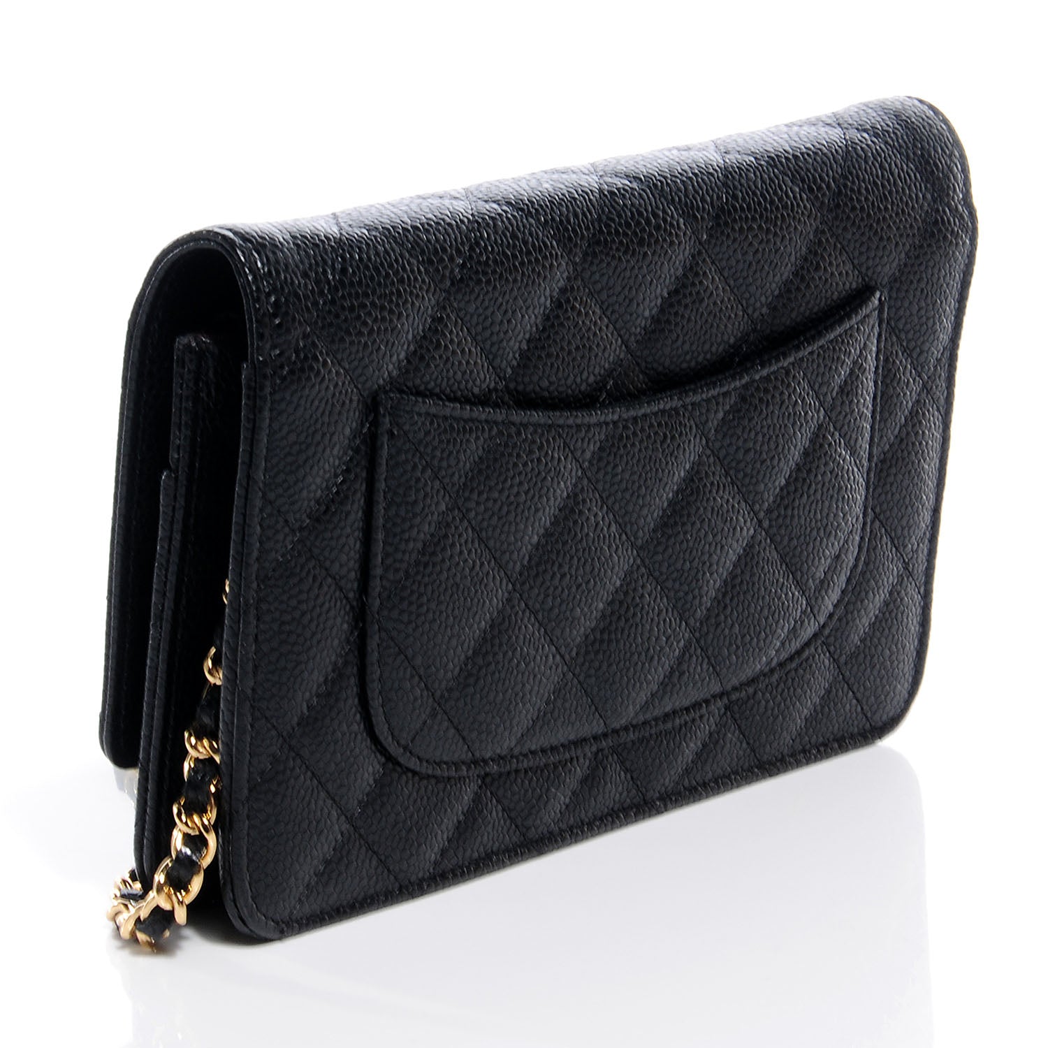 Chanel Caviar Wallet on Chain WOC Black 3 of 9