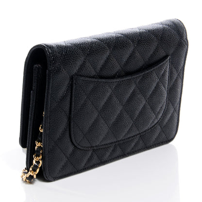Chanel Caviar Wallet on Chain WOC Black 3 of 9