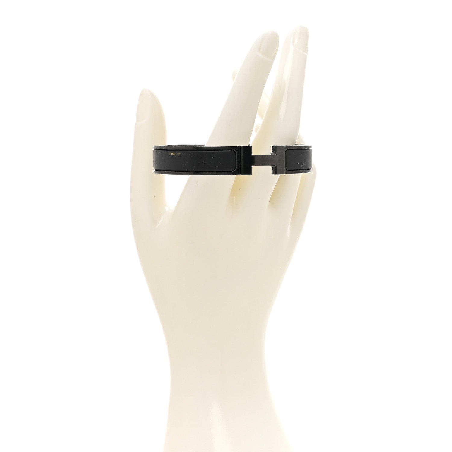 Hermes Matte Enamel Narrow Clic Clac HH Bracelet T6 So Black 2 of 5