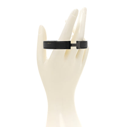 Hermes Matte Enamel Narrow Clic Clac HH Bracelet T6 So Black 2 of 5