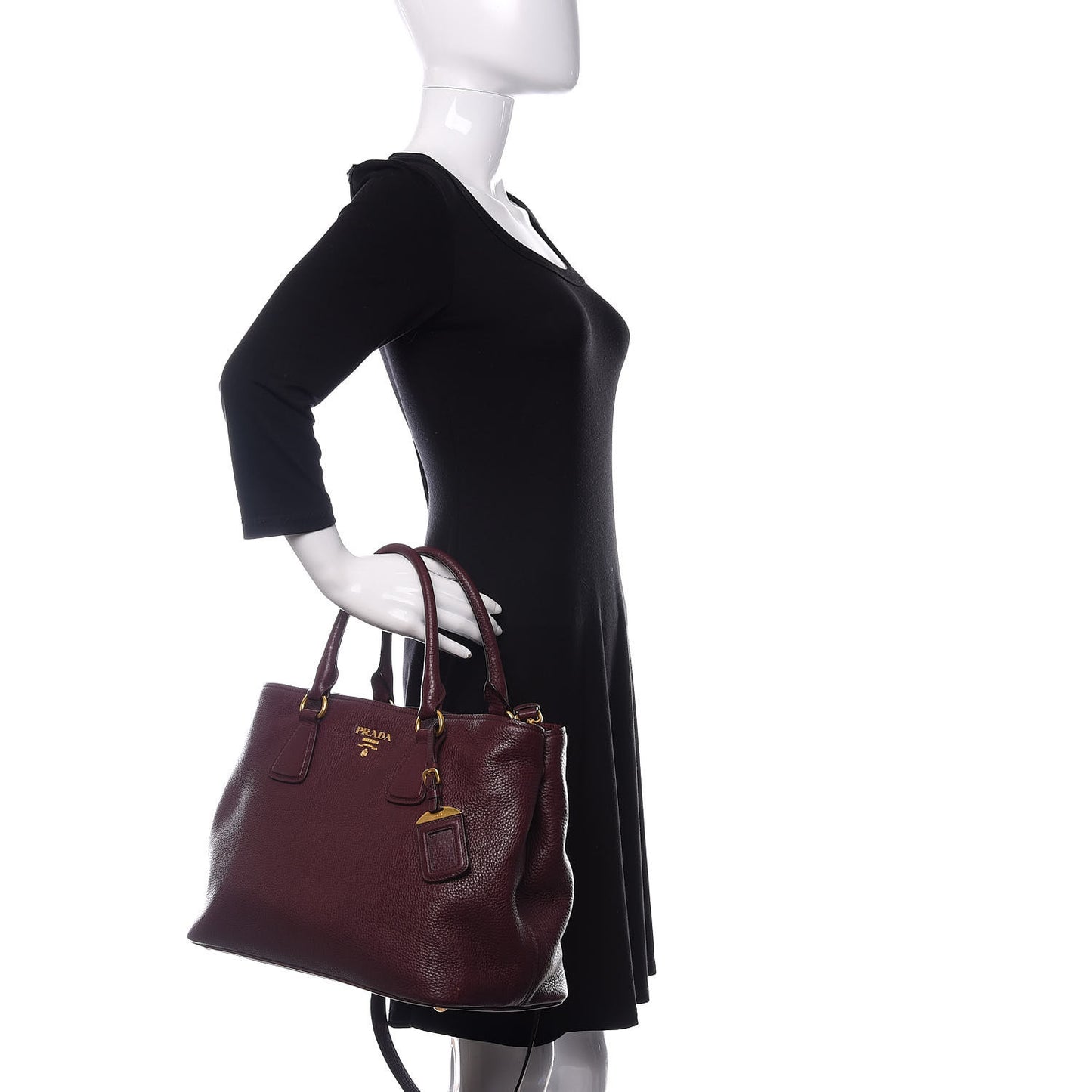 Vitello Daino Tote Granato
