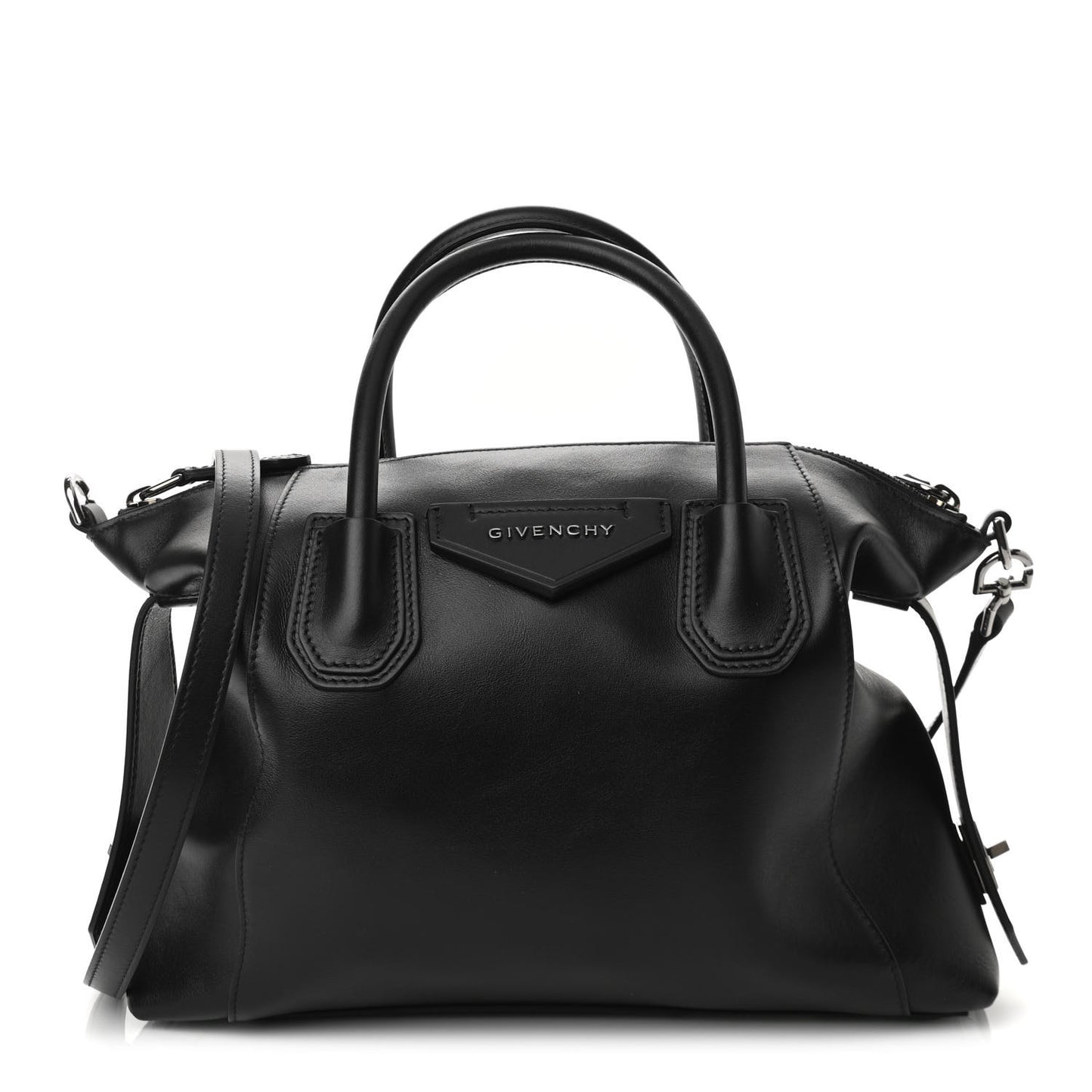 Smooth Calfskin Small Soft Antigona Black