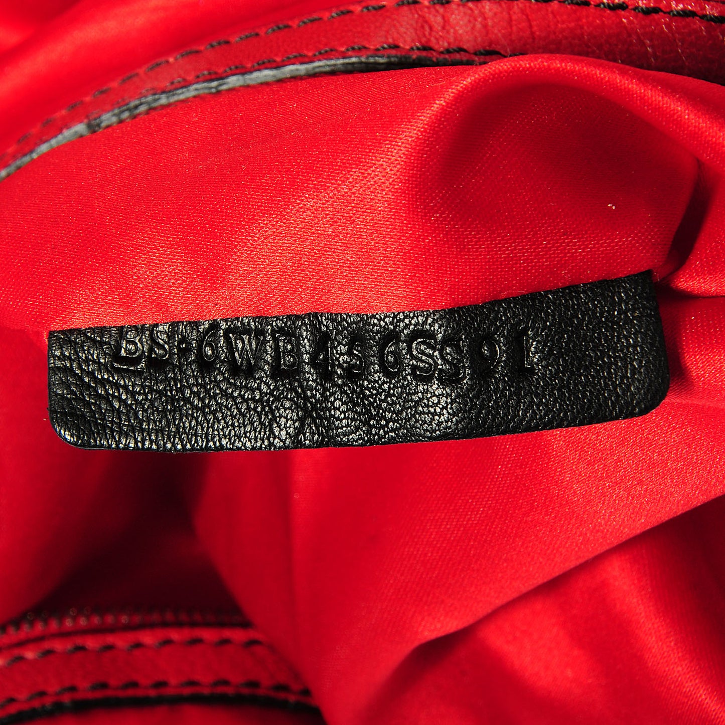 Nappa Studded 360 Bow Hobo Red