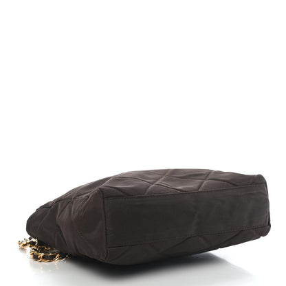 Prada Nylon Tessuto Impuntu Quilted Shoulder Bag Ebano 3 of 8