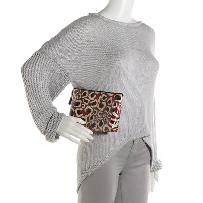 Gucci Leopard Print Leather Large Pouch 2 of 8