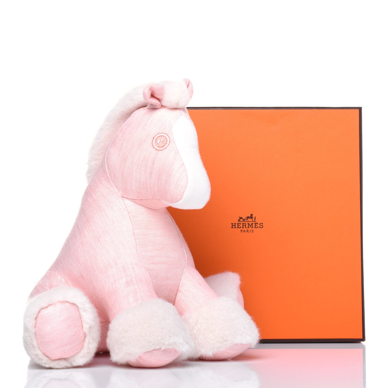 Hermes Linen Baby Hermy Plush Toy Rose Lilas 8 of 8