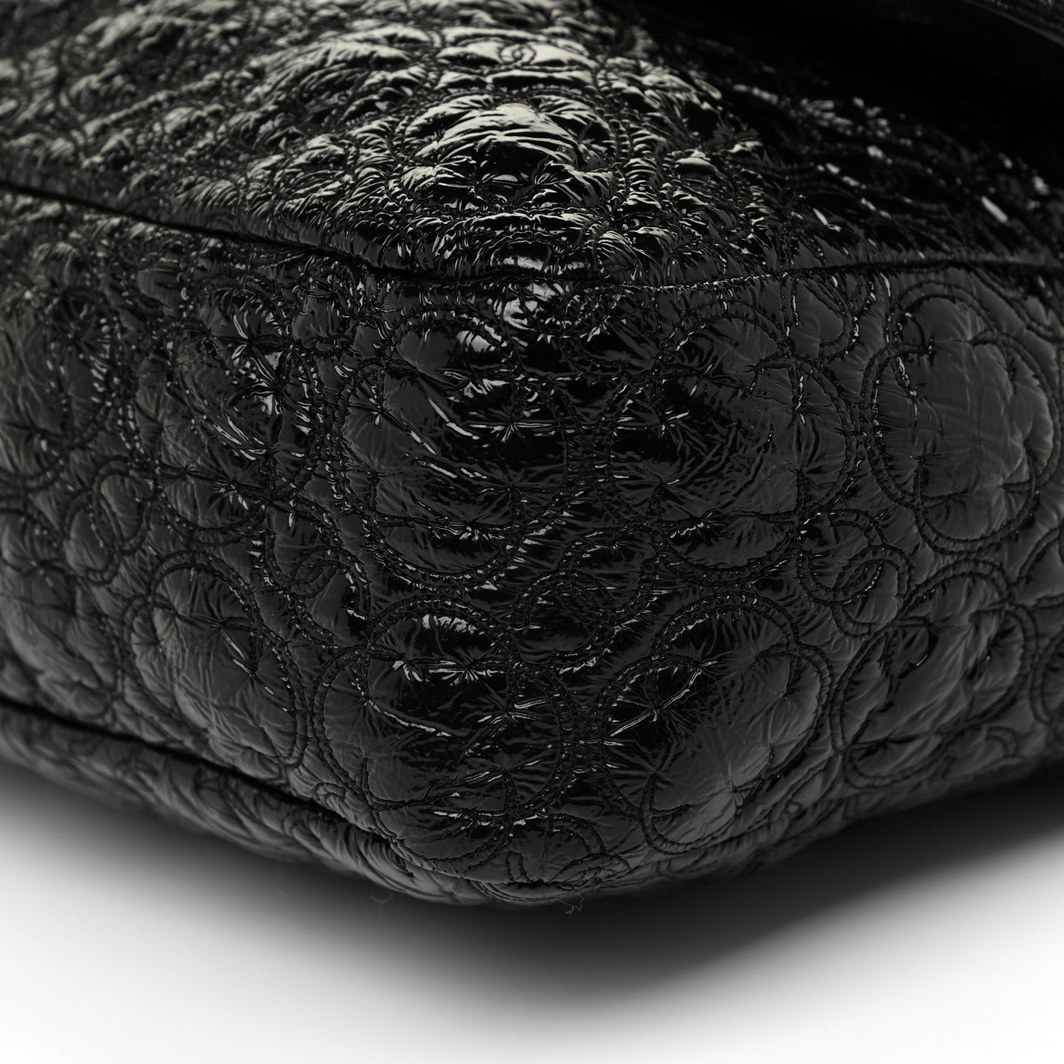 Chanel Vinyl Rock In Moscow Single Flap Black 5 of 17