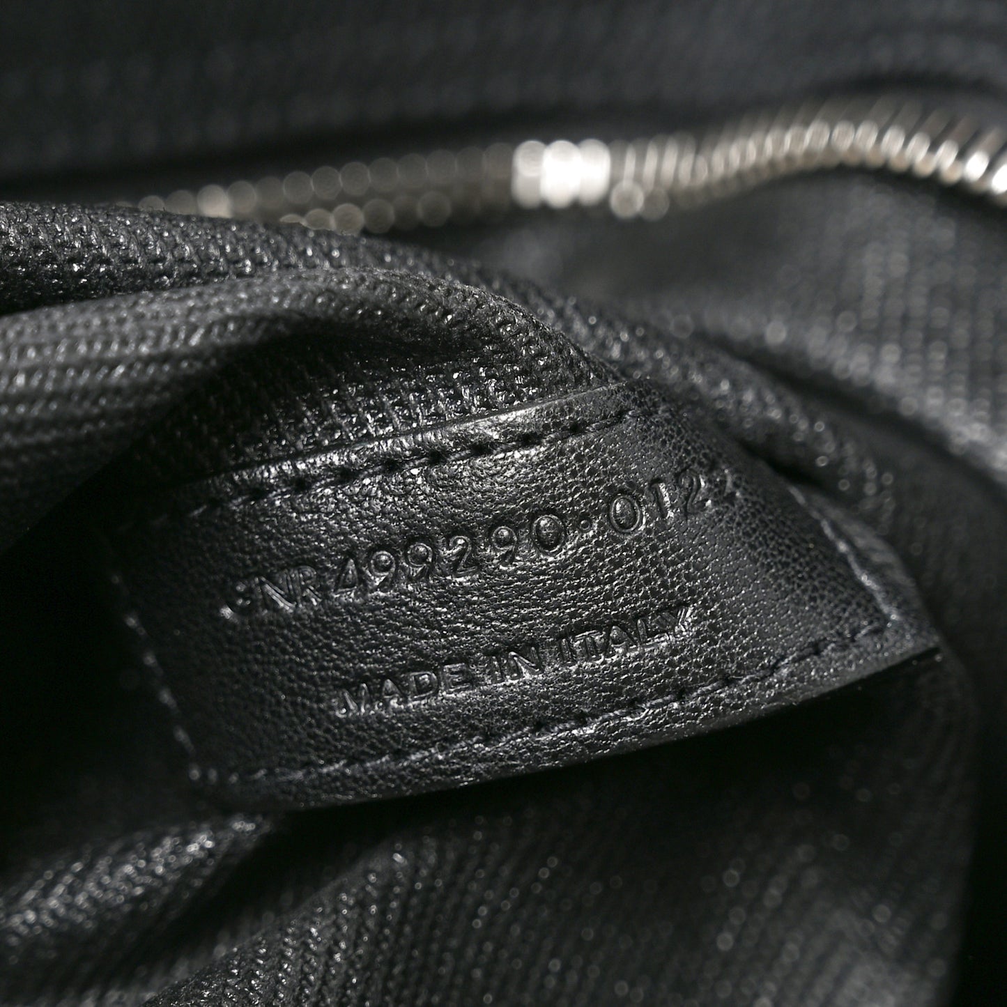 Linen Calfskin Rive Gauche Tote Black