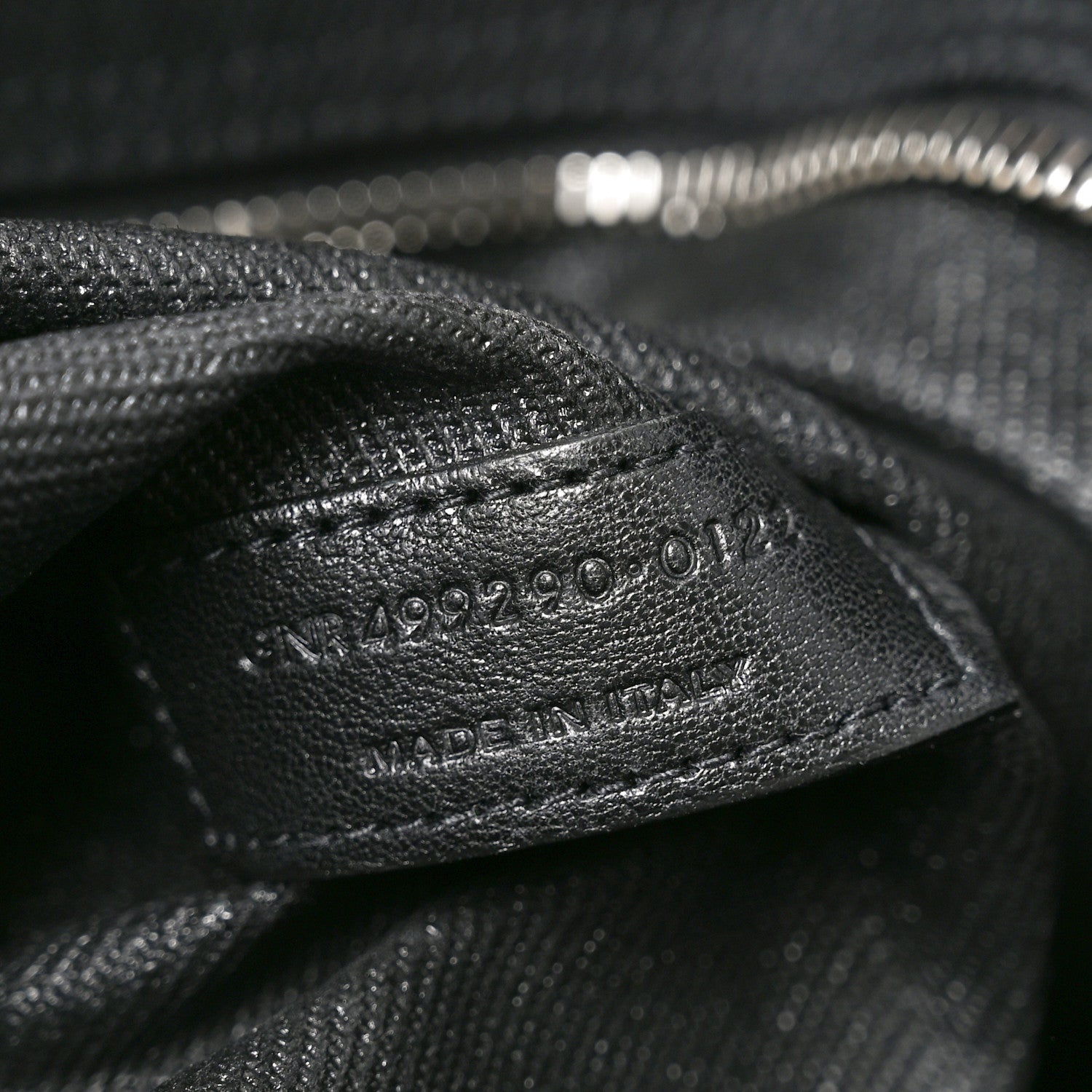 Saint Laurent Linen Calfskin Rive Gauche Tote Black 7 of 10
