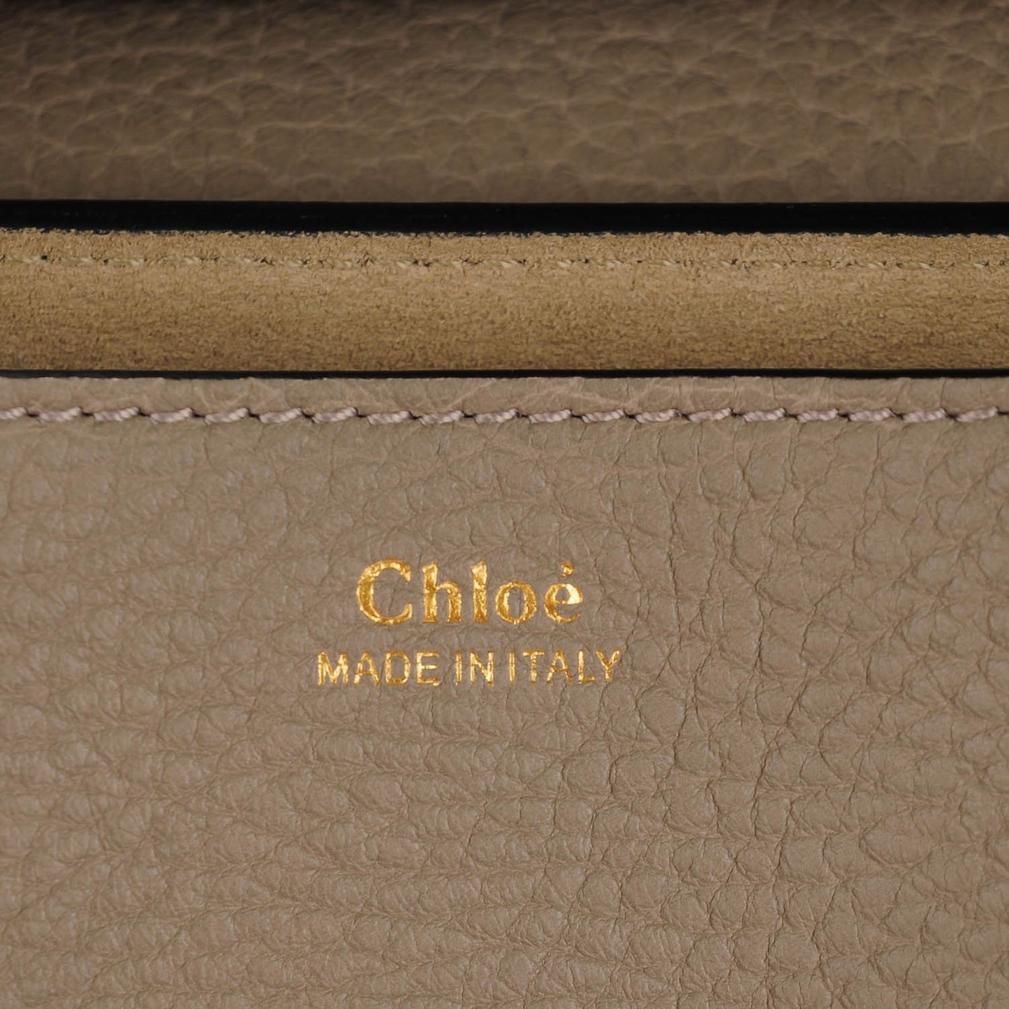 Grained Lambskin Mini Drew Shoulder Bag Motty Grey