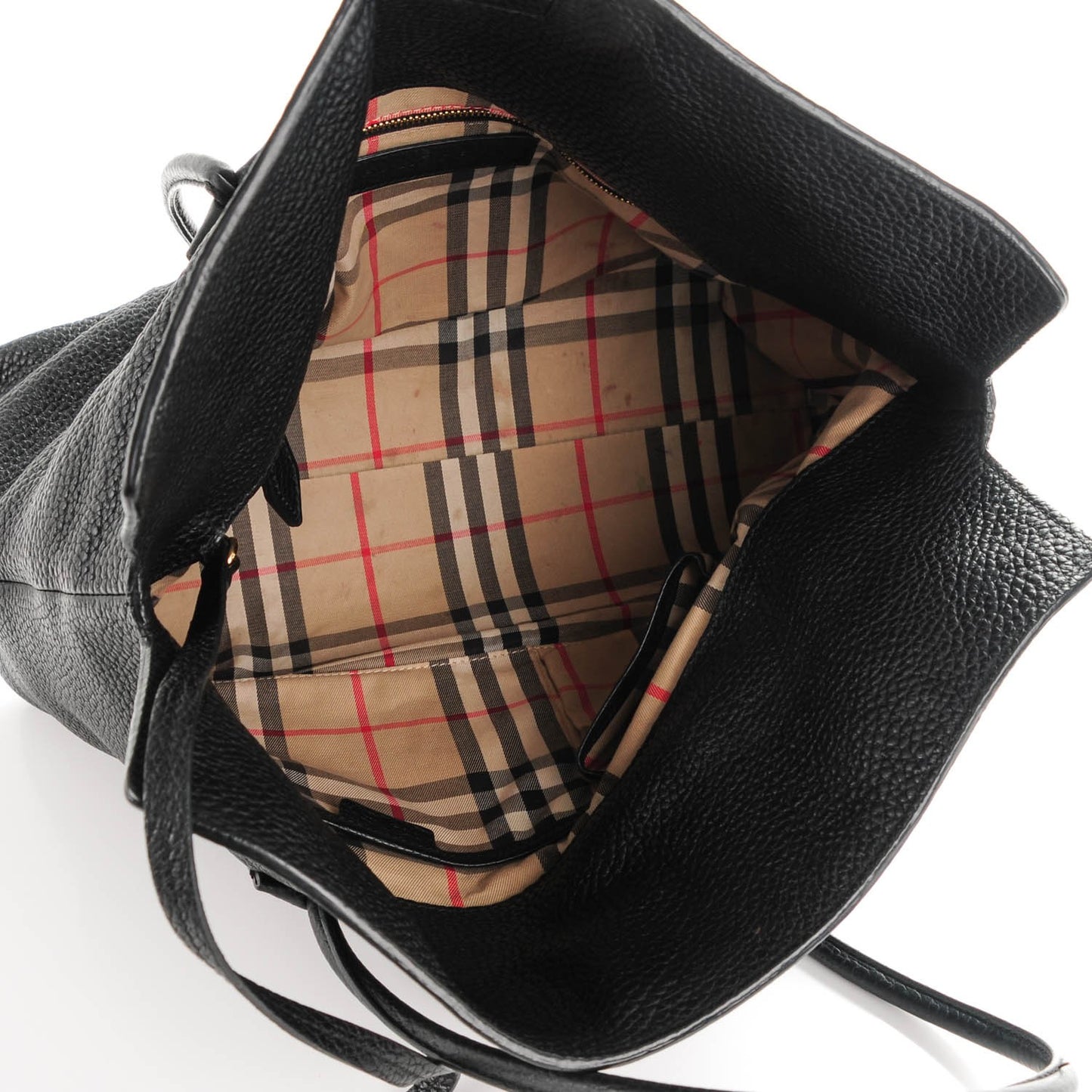 London Grainy Calfskin Medium Baynard Tote Black