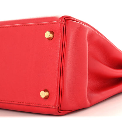Hermes Swift Kelly Retourne 32 Vermillion 10 of 10