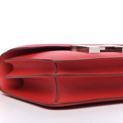 Hermes Epsom Constance 24 Rouge Casaque 6 of 11
