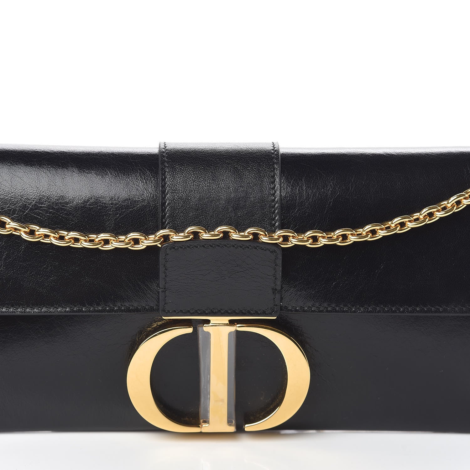 Christian Dior Lambskin 30 Montaigne Clutch Black 7 of 9