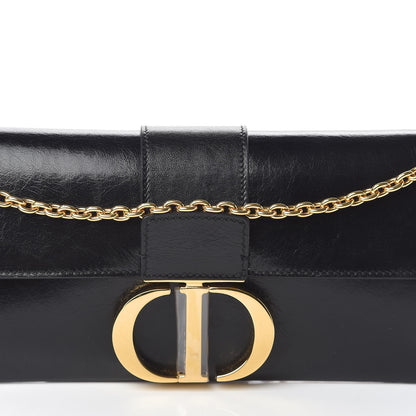 Christian Dior Lambskin 30 Montaigne Clutch Black 7 of 9