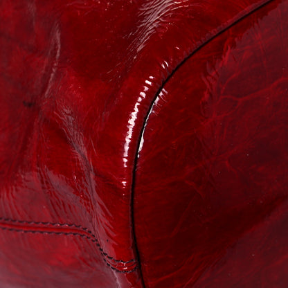 Givenchy Crinkled Patent Calfskin Medium Nightingale Red 10 of 21