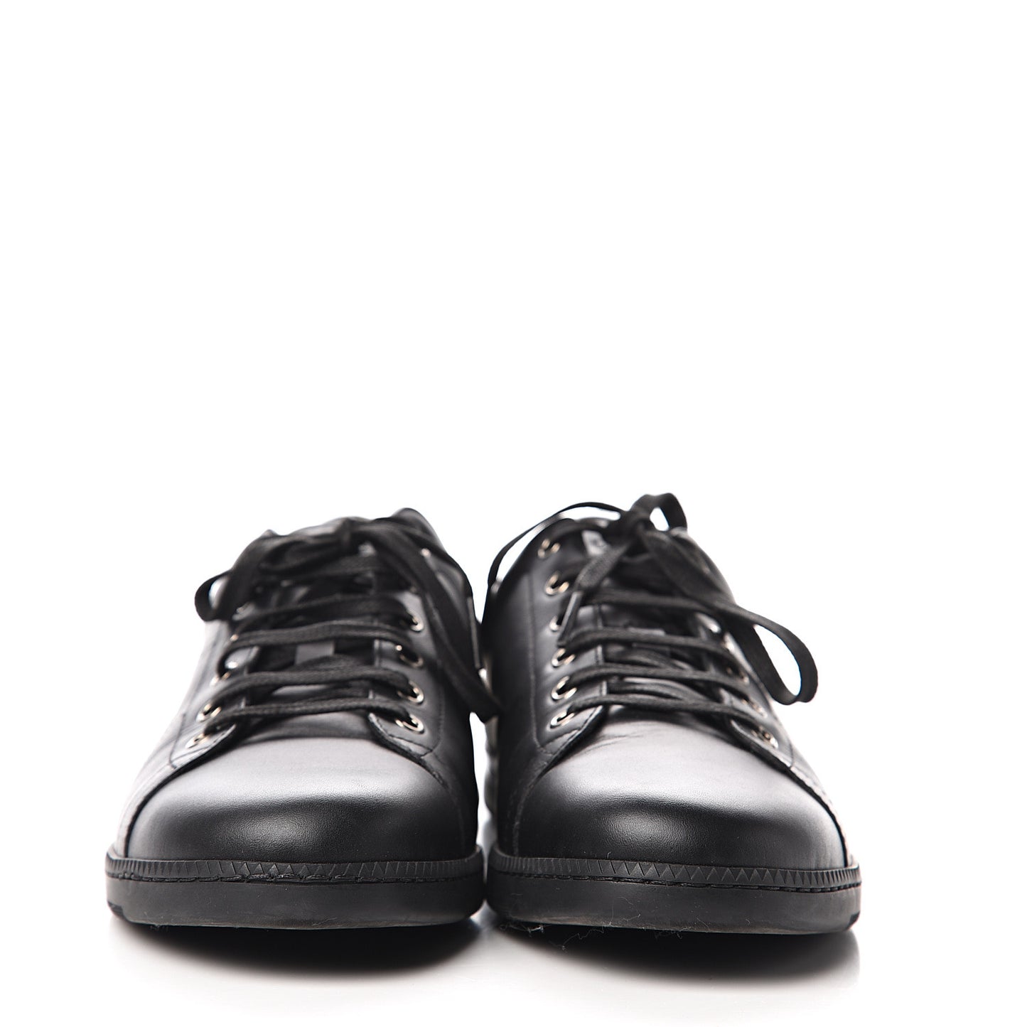 Calfskin Womens Interlocking G Sneakers 41 Black