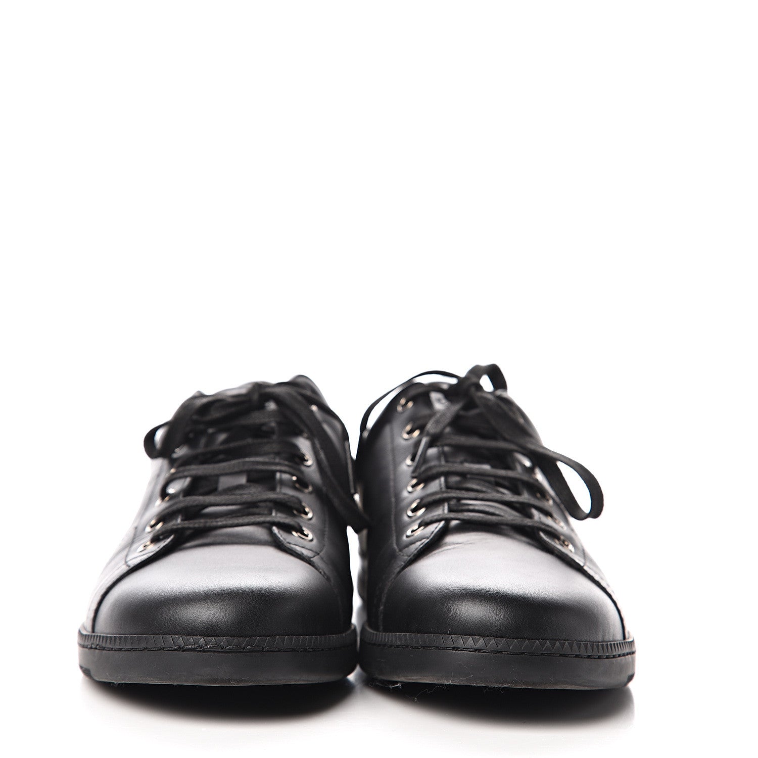 Gucci Calfskin Womens Interlocking G Sneakers 41 Black 2 of 12