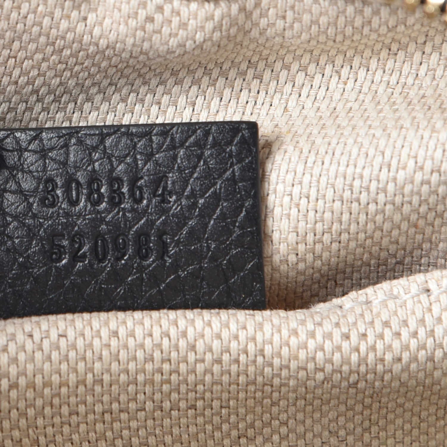 Gucci Pebbled Calfskin Small Soho Disco Bag Black 7 of 7