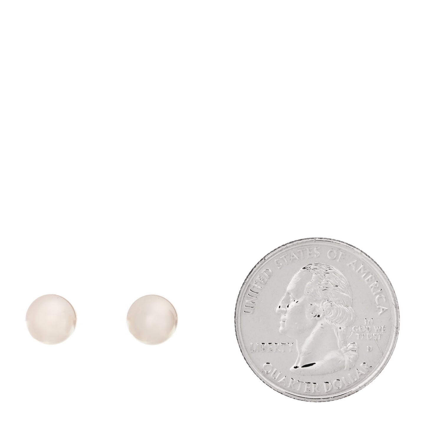 18K Yellow Gold Akoya Cultured Pearl 7-7.5mm Stud Earrings