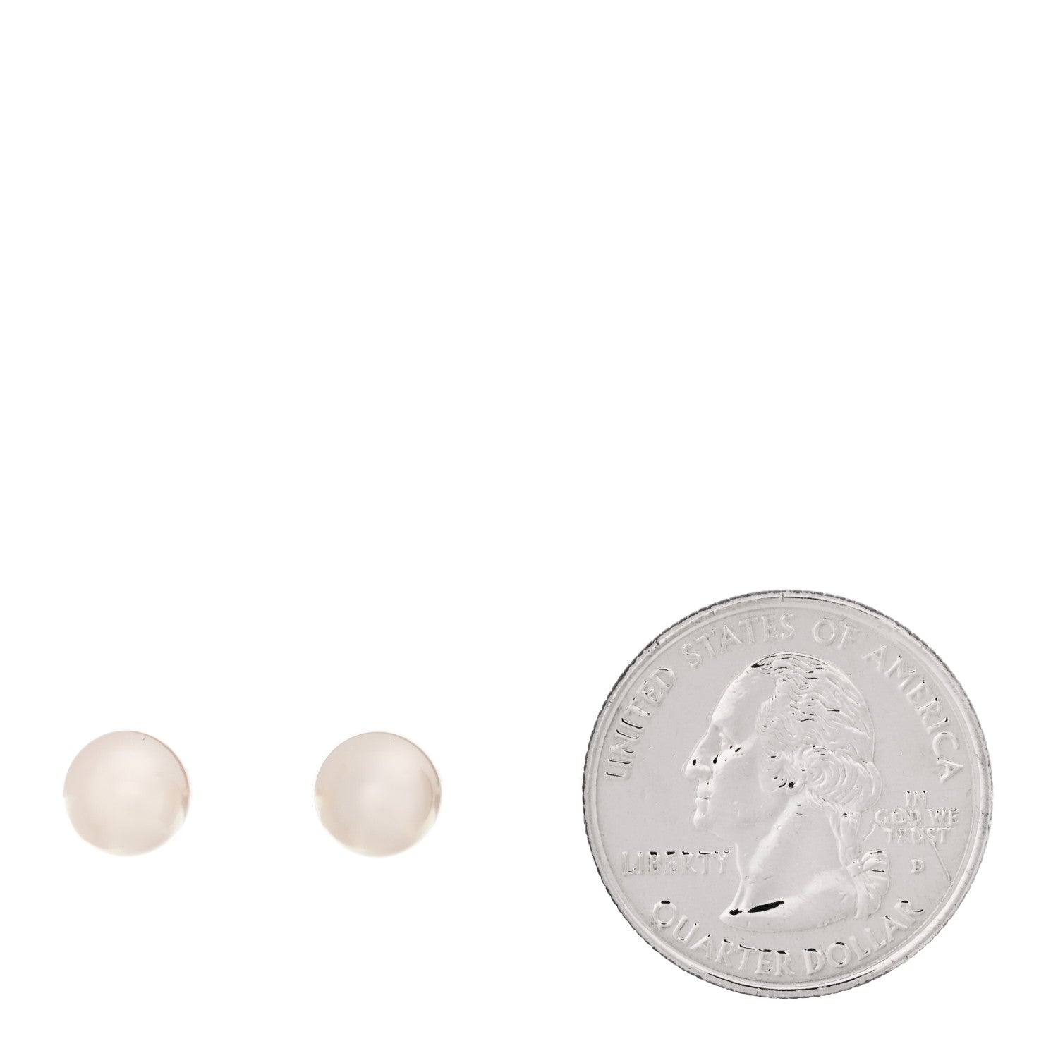 Mikimoto 18K Yellow Gold Akoya Cultured Pearl 7-7.5mm Stud Earrings 2 of 5