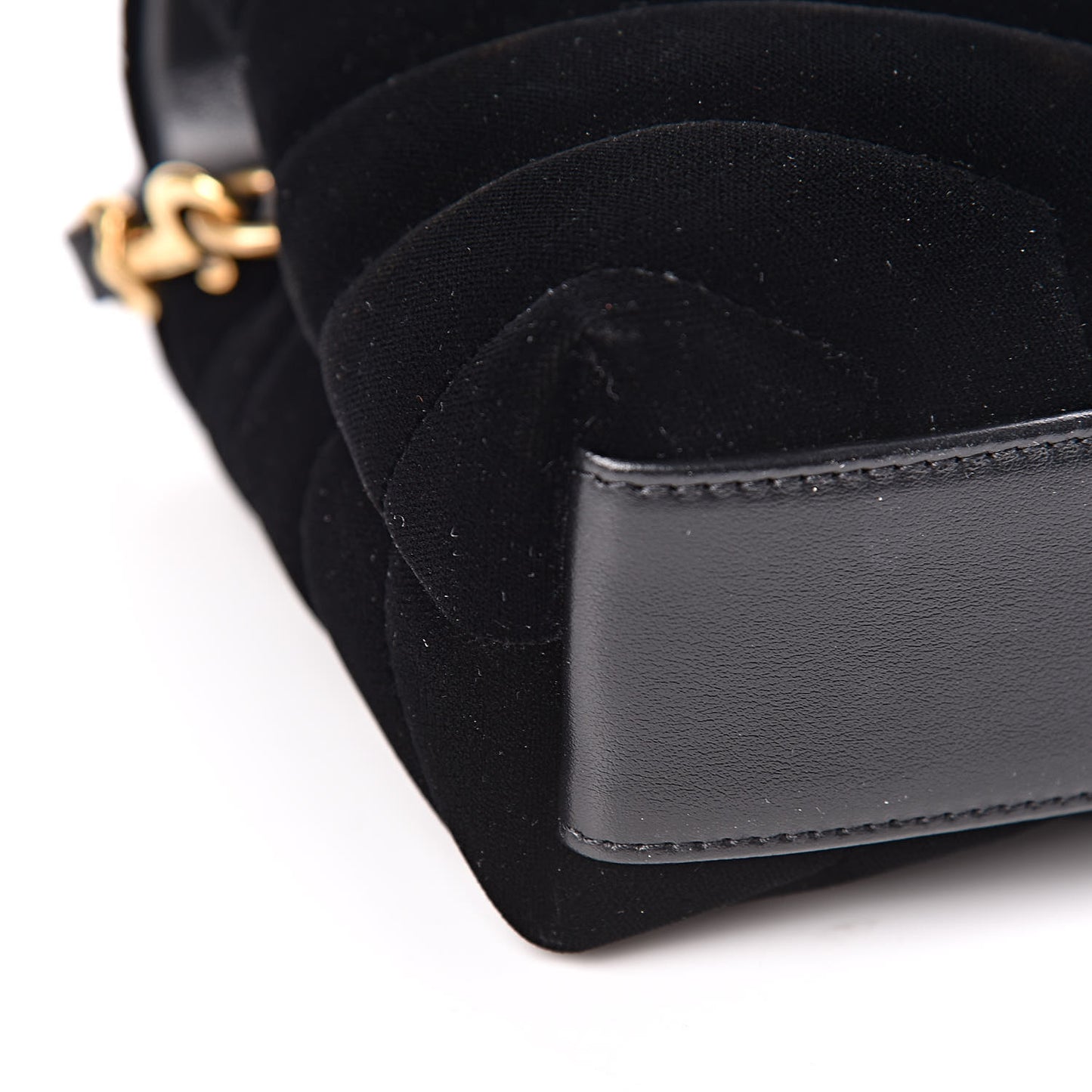 Velvet Y Quilted Monogram Toy Loulou Chain Satchel French Black