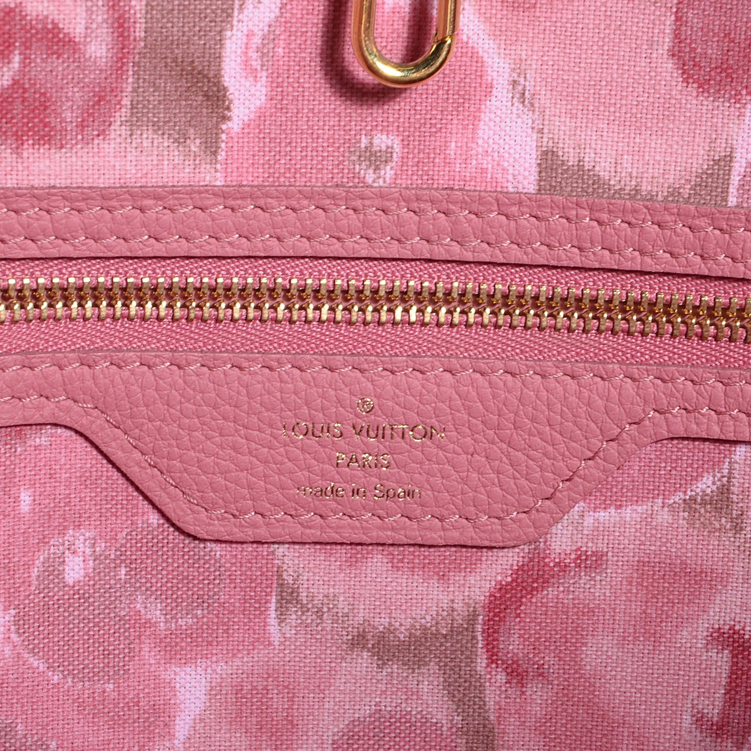 Louis Vuitton Monogram Articles de Voyage Ikat Neverfull MM Rose Velours 6 of 7