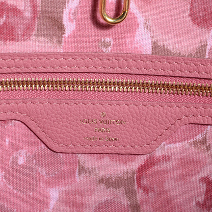 Louis Vuitton Monogram Articles de Voyage Ikat Neverfull MM Rose Velours 6 of 7