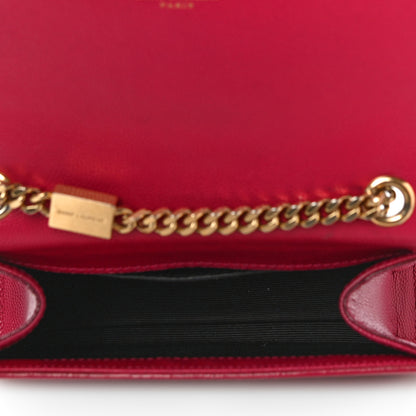 Saint Laurent Grain De Poudre Small Monogram Kate Satchel Bubblegum 5 of 22