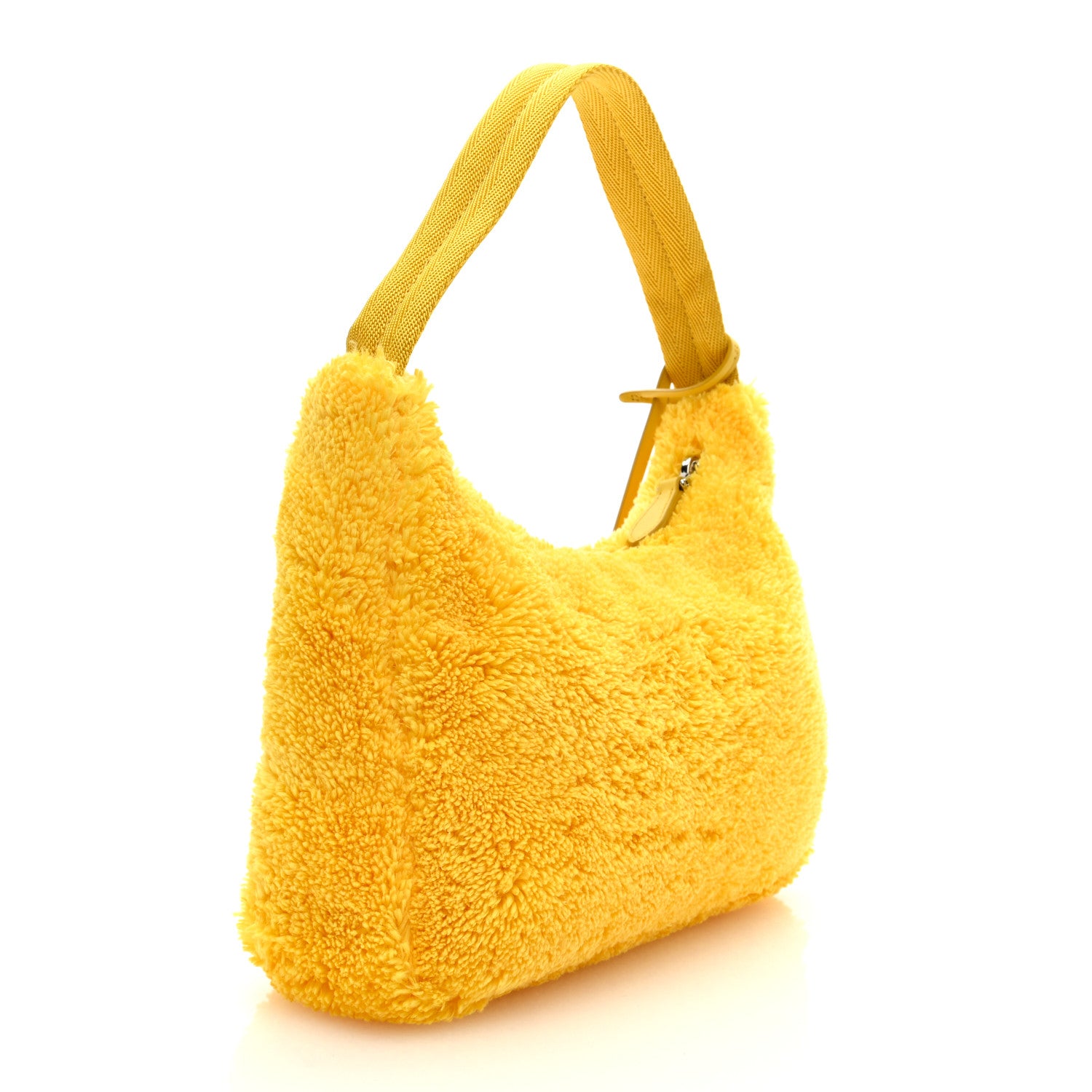 Prada Terry Cloth Mini Re-Edition 2000 Bag Giallo Black 3 of 8