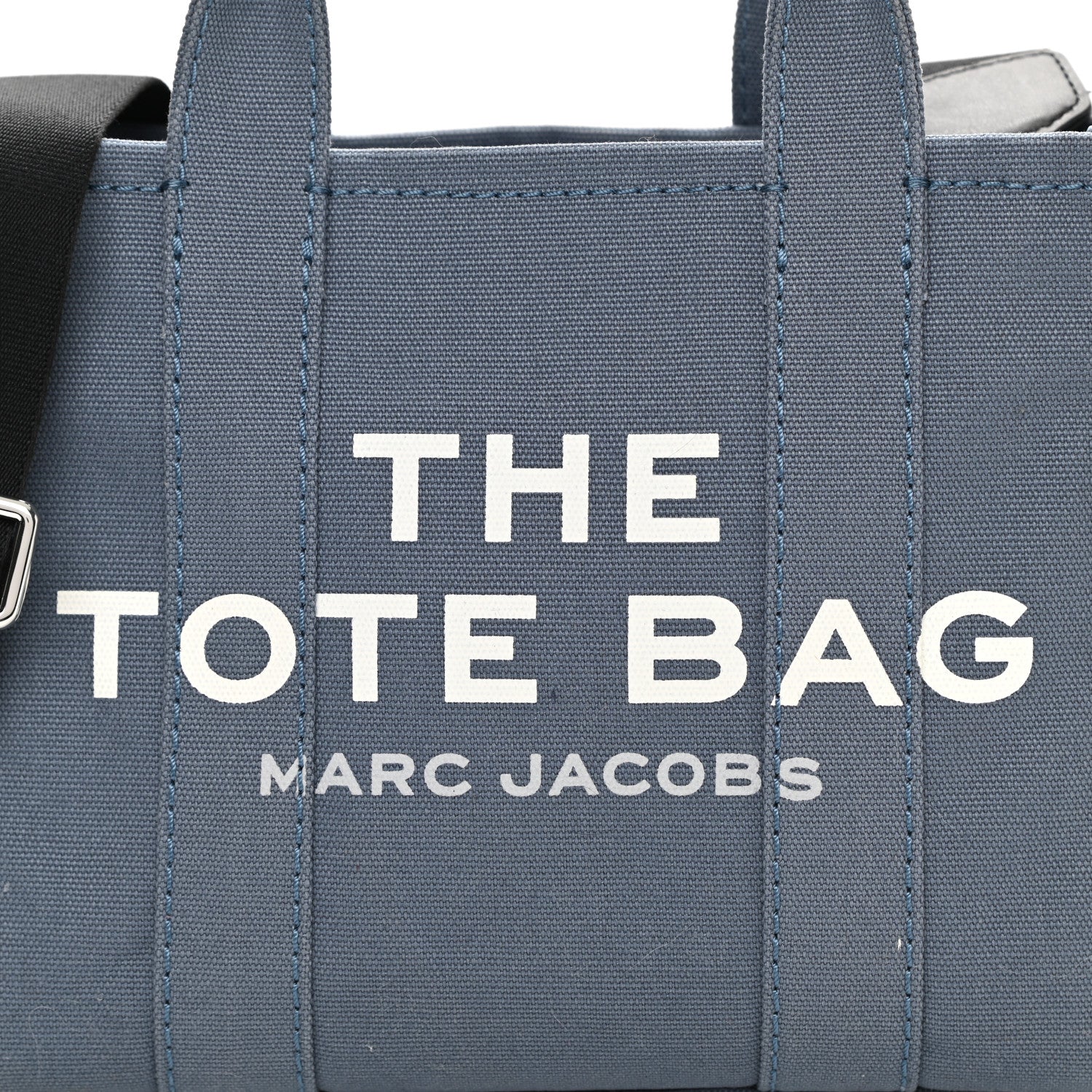 Marc Jacobs Cotton Canvas Mini The Tote Bag Blue Shadow 7 of 10
